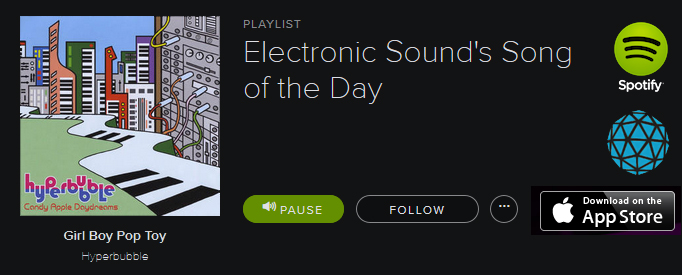 Electronic Sound - Hyperbubble = Song of the Day